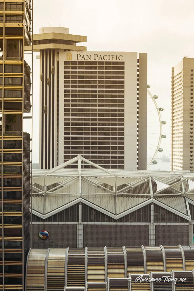 Вид из отеля в Сингапуре