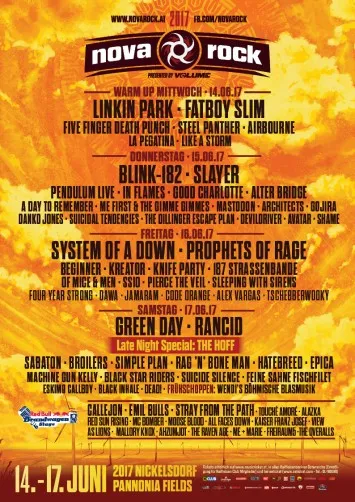 Line Up Nova Rock